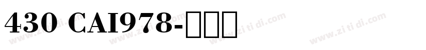 430 CAI978字体转换